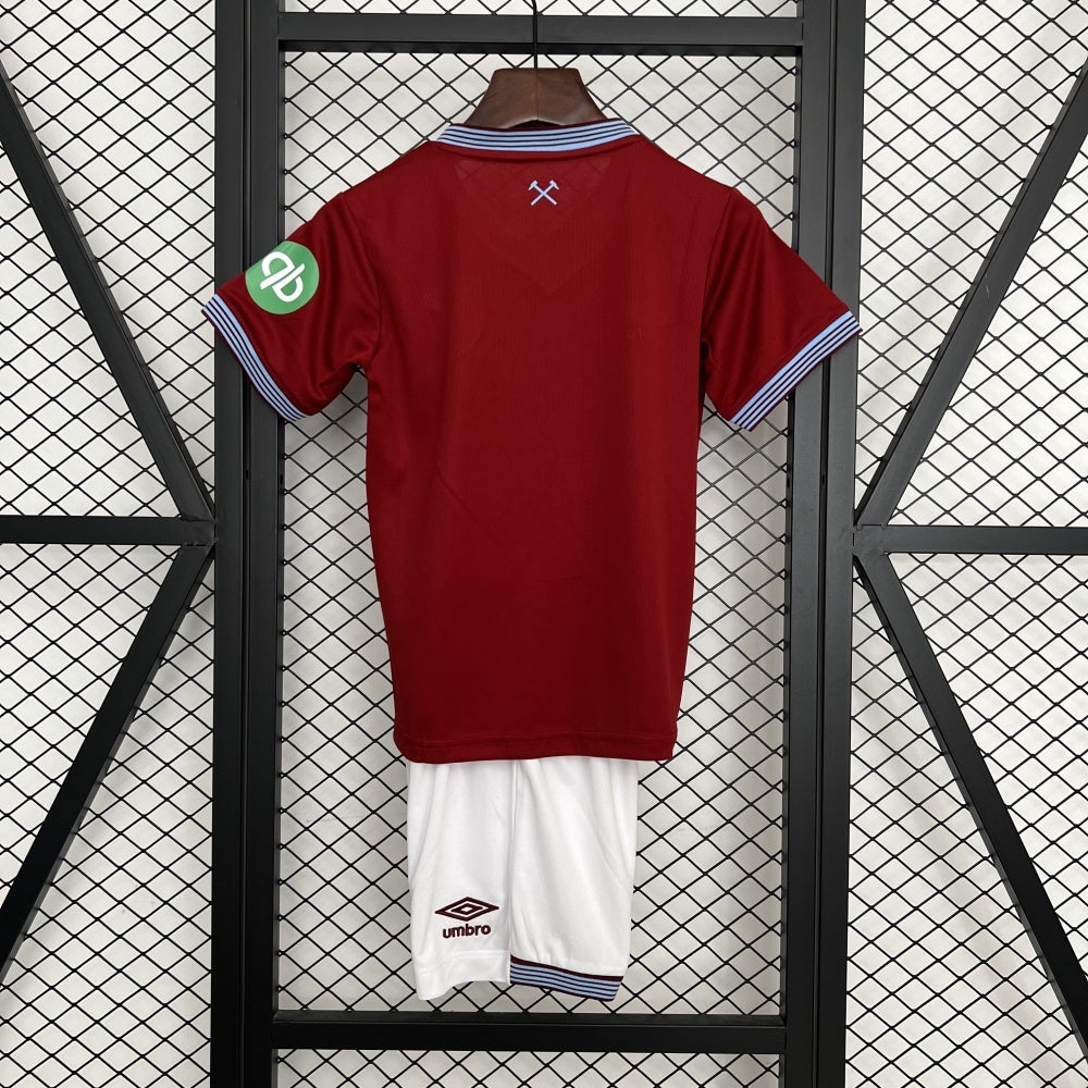 Kids West Ham United Jersey 25/26 Home Football Kit Soccer product image 7