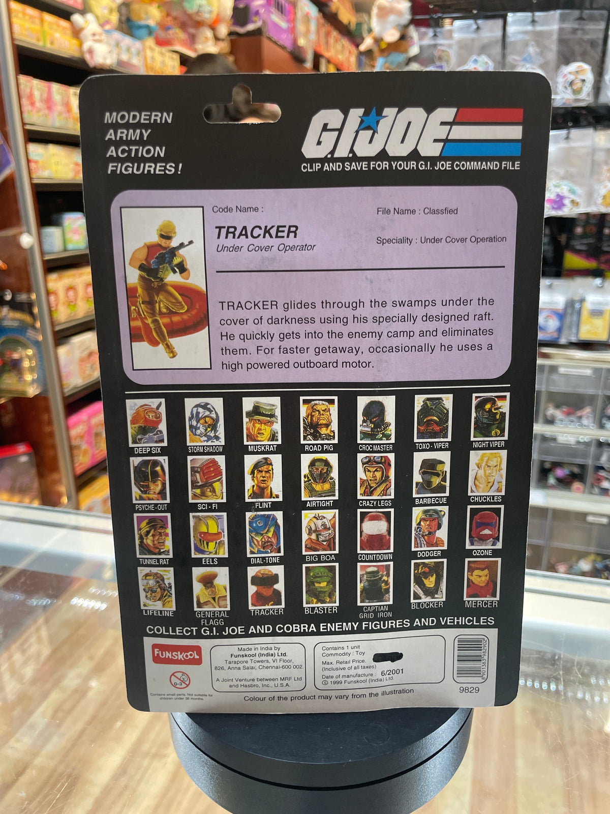 Tracker Under Cover Operator (Vintage GI Joe, FunSkool) Sealed product image 5, provided for visual reference and product