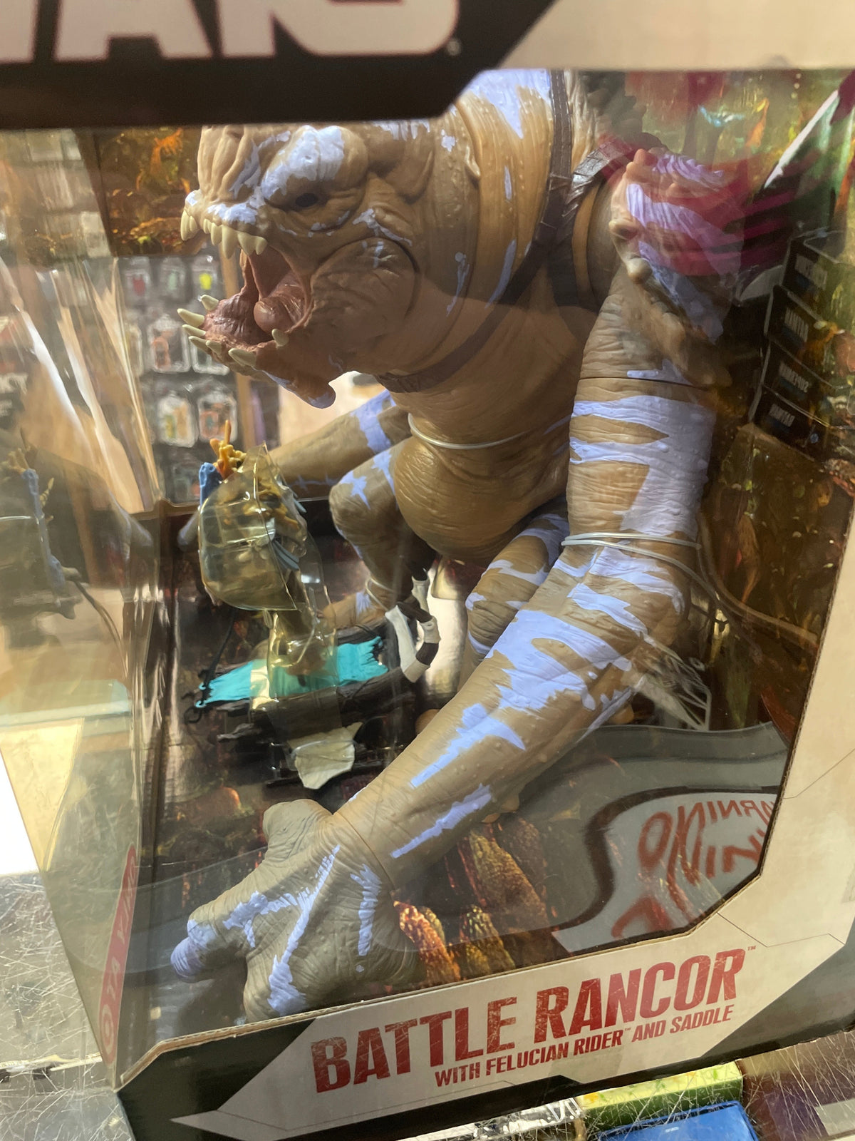 Battle Rancor with with Felucian Rider (Star Wars 30th Anniversary, Hasbro) **Sealed** product image 4, provided for visual