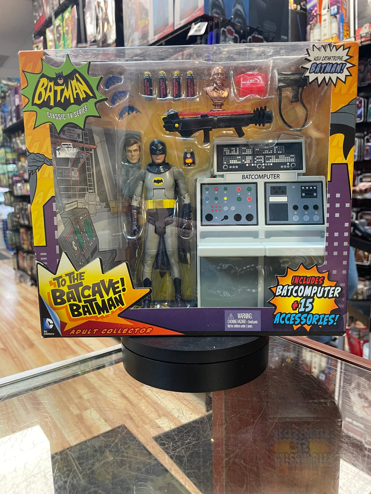 Batcave Batman (Batman Classic TV, Mattel) SEALED product image 1, provided for visual reference and product detail review