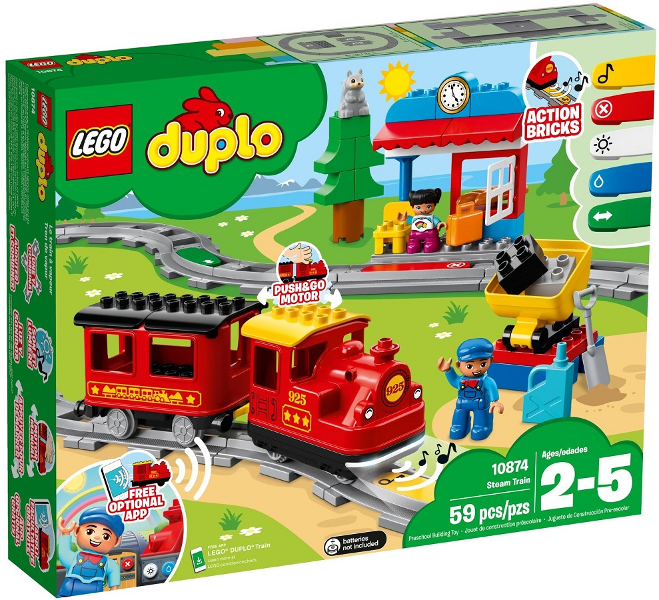 10874 LEGO DUPLO: Steam Train (Retired) (Certified Complete) product image 1, provided for visual reference and product