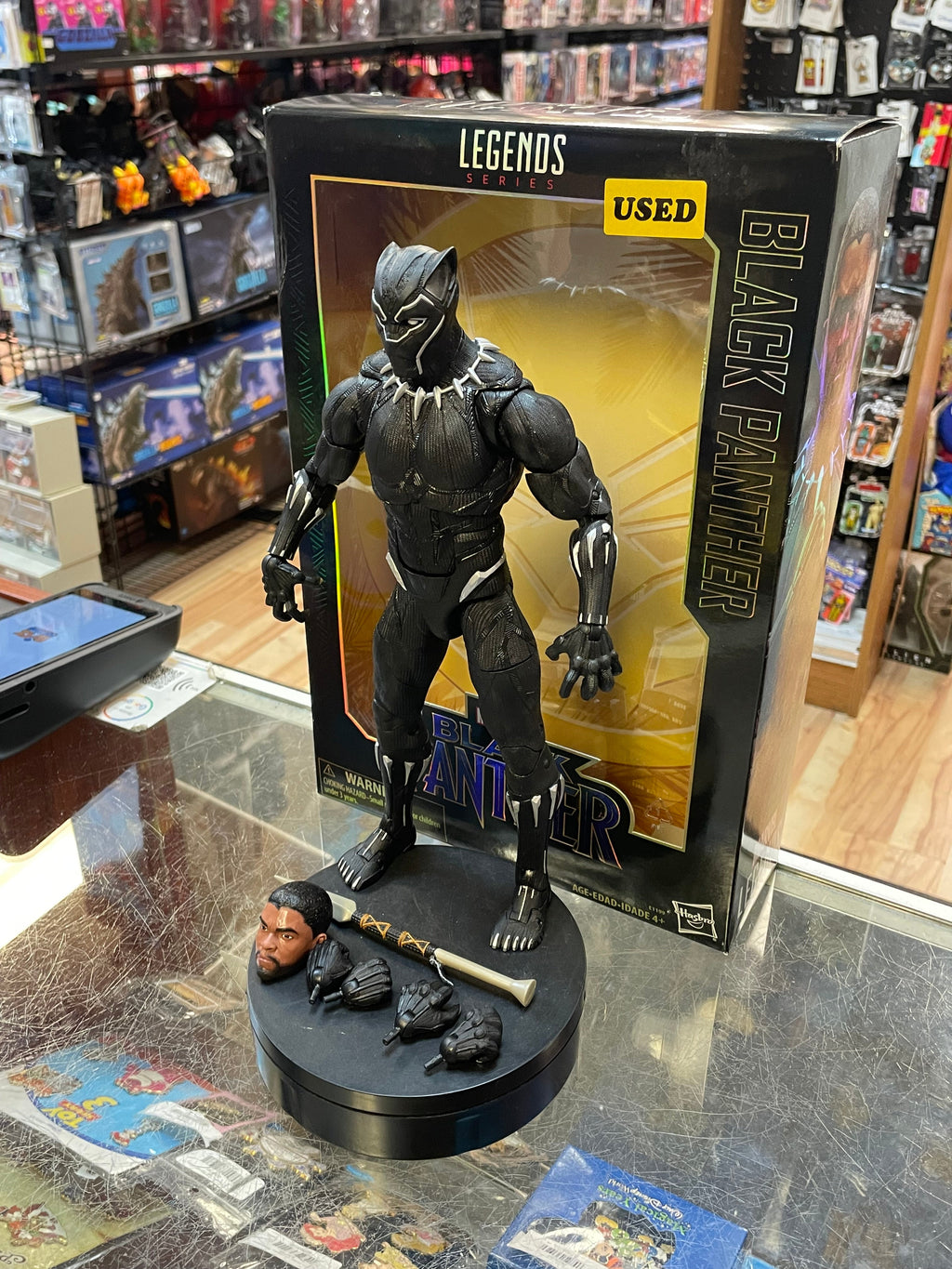 Black Panther -Deluxe 12"- (Marvel Legends, Hasbro) **COMPLETE** product image 2, provided for visual reference and product