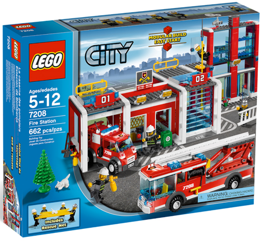 7208 Fire Station (Retired) (Certified Complete) product image 1, provided for visual reference and product detail review