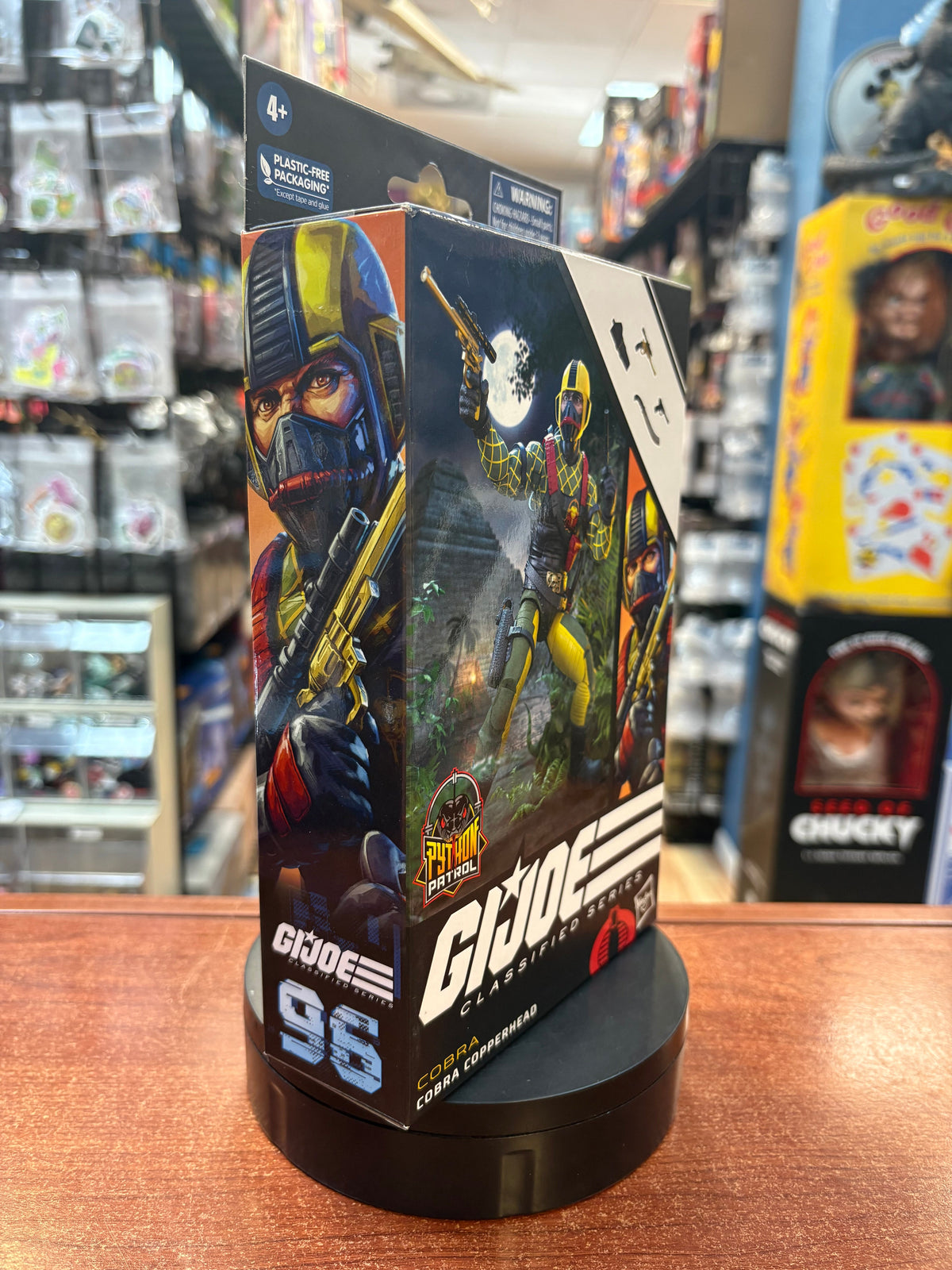 Python Patrol Cobra Copperhead (GI Joe Classified, Hasbro) SEALED product image 2, provided for visual reference and product