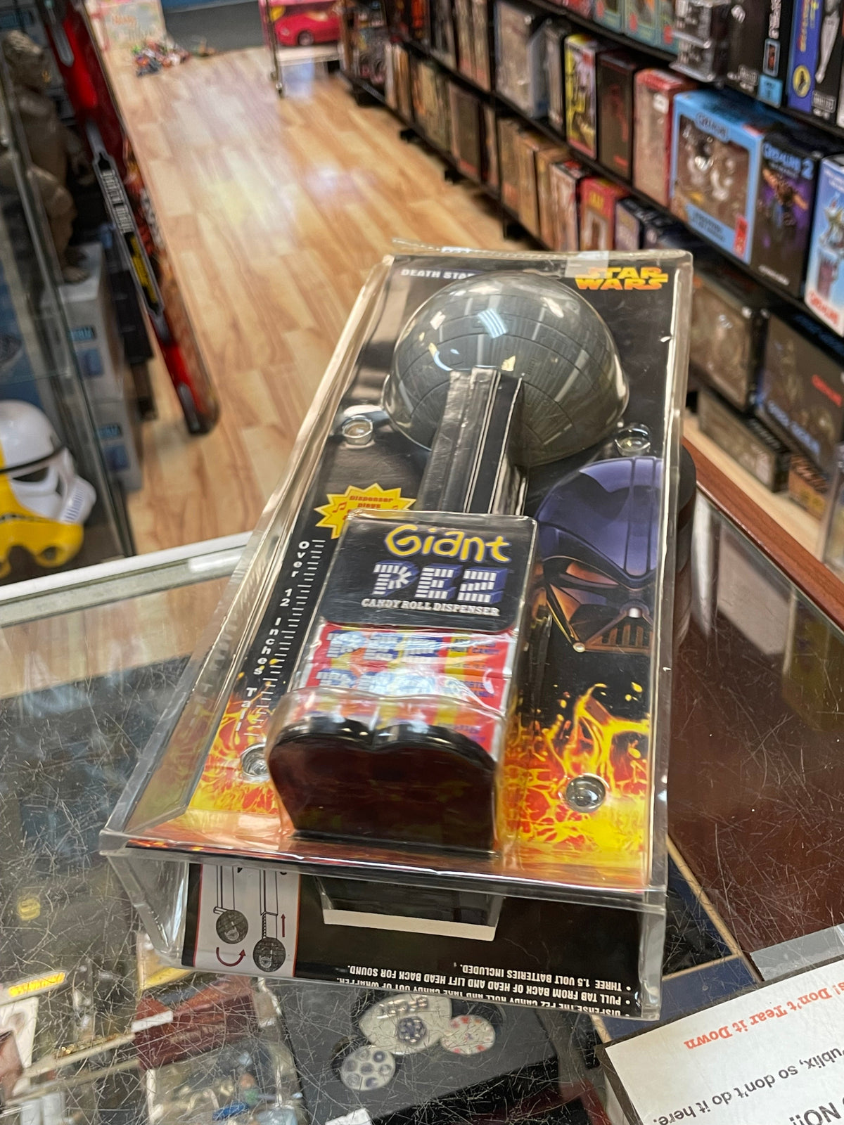 Giant Pez Death Star 12”(Star Wars, Candy Dispenser) OPEN BOX product image 3, provided for visual reference and product