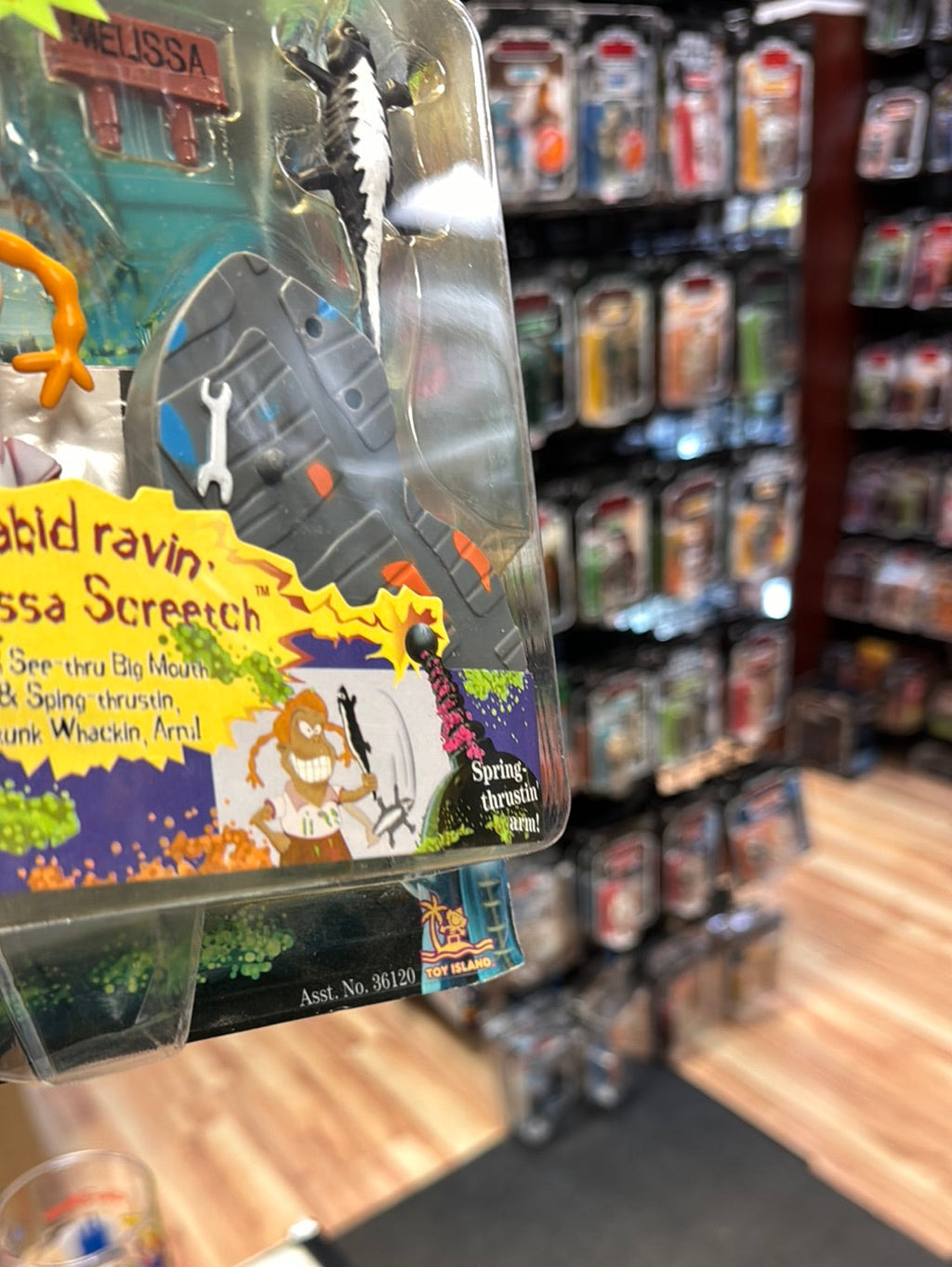 Rabid Ravin Melissa Screetch (Vintage Toonsylvania, Toy Island) SEALED product image 9, provided for visual reference and