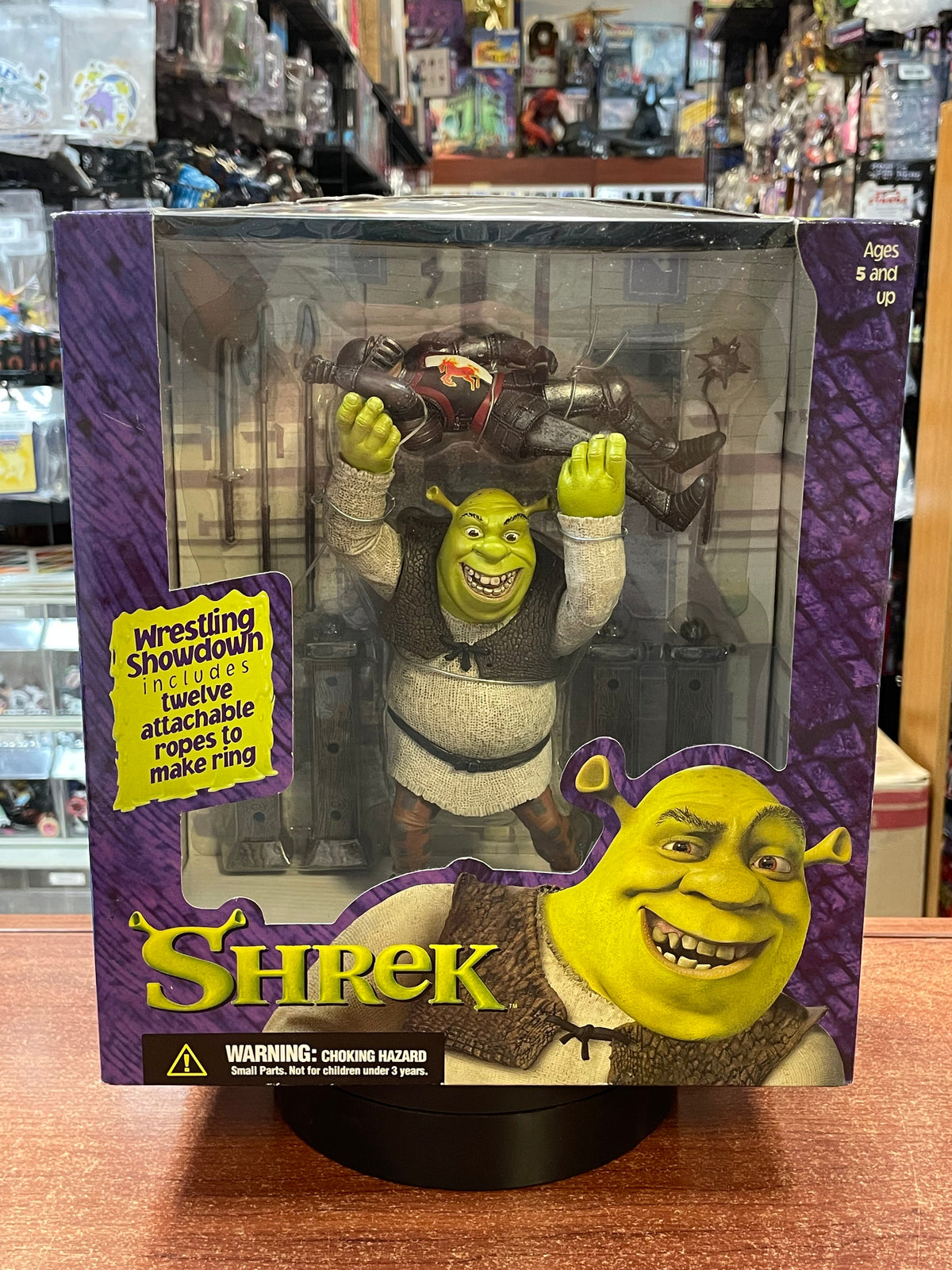 Wrestling Showdown Shrek (Vintage Shrek, McFarlane Toys) **SEALED** product image 1, provided for visual reference and