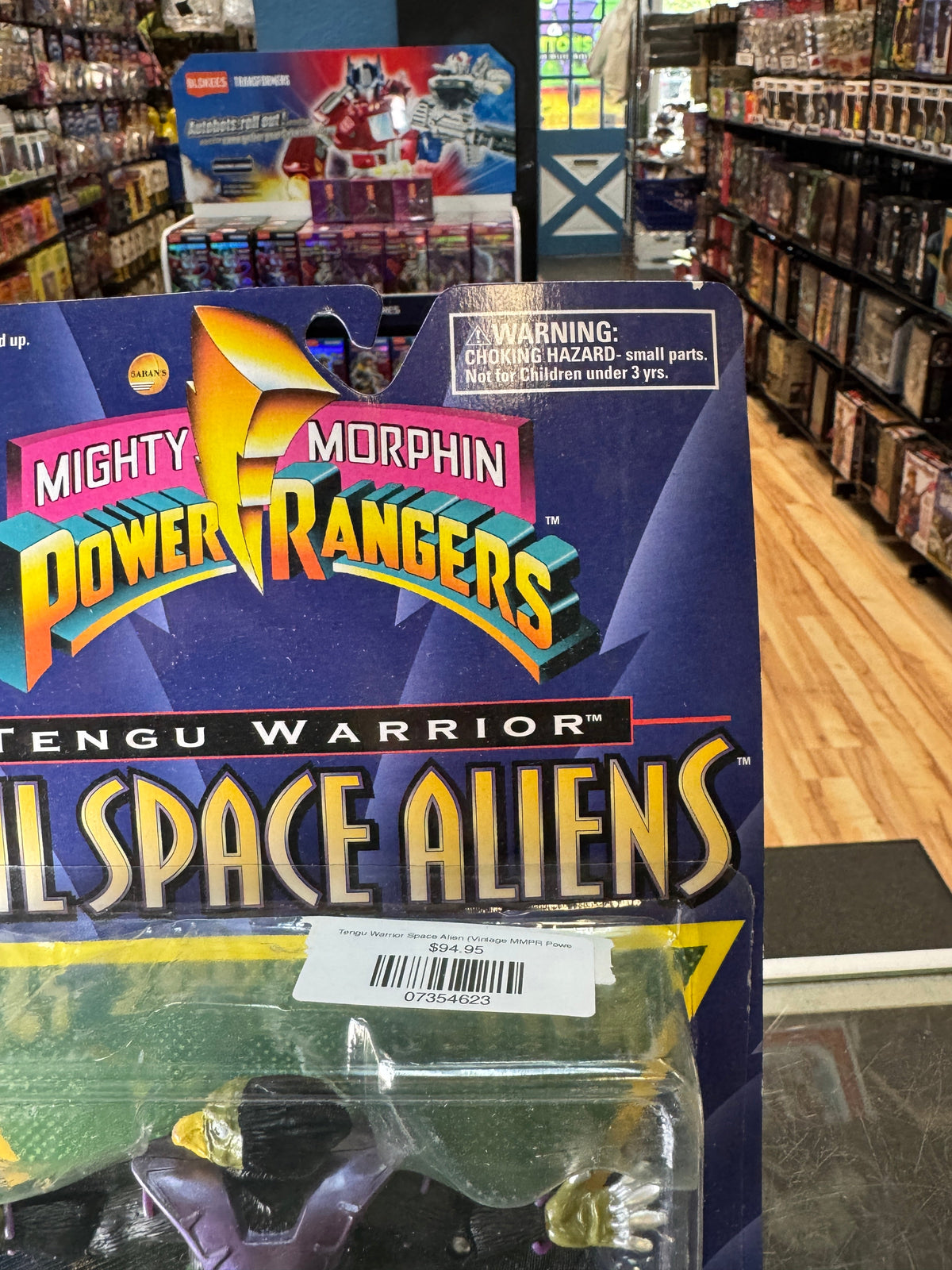 Tengu Warrior Space Alien (Vintage MMPR Power Rangers, Bandai) SEALED product image 5, provided for visual reference and