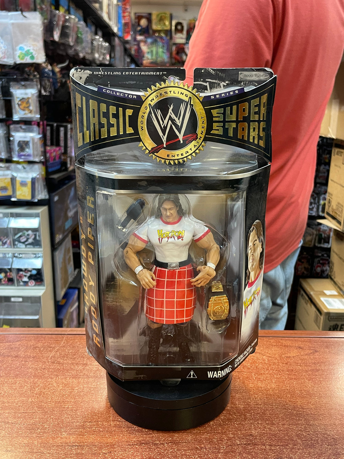 Rowdy Roddy Piper (WWF Classic Superstars, Jakks) **SEALED** product image 1, provided for visual reference and product