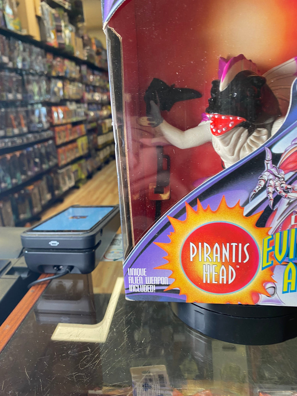 Pirantis Head 8" Evil Space Aliens (Vintage MMPR Power Rangers, Bandai) SEALED product image 3, provided for visual