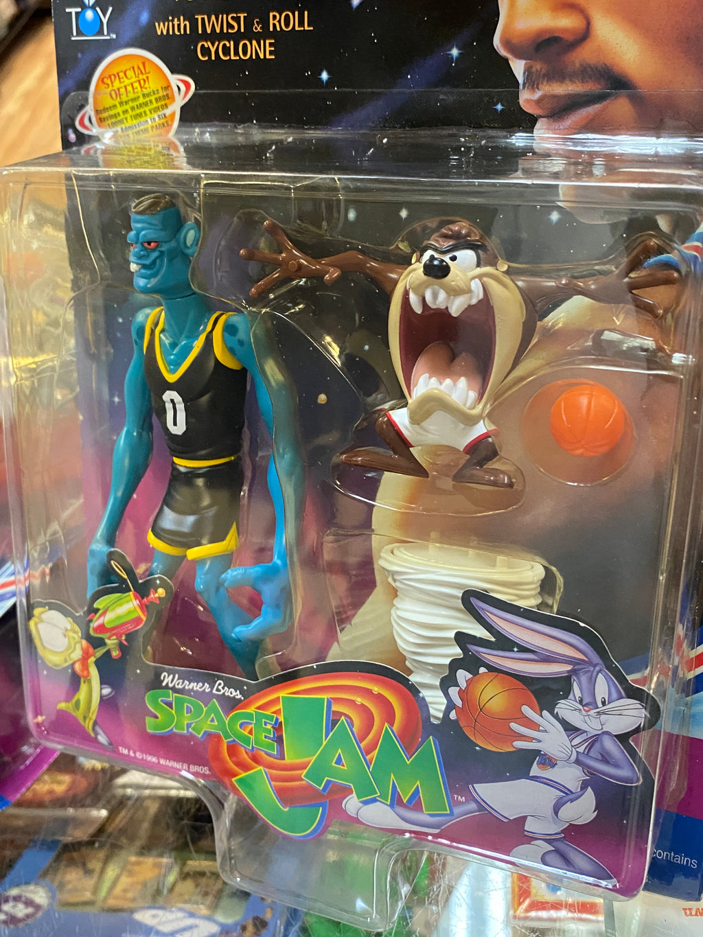 Taz & Blanko (Vintage Space Jam, Playmates) SEALED product image 4, provided for visual reference and product detail review