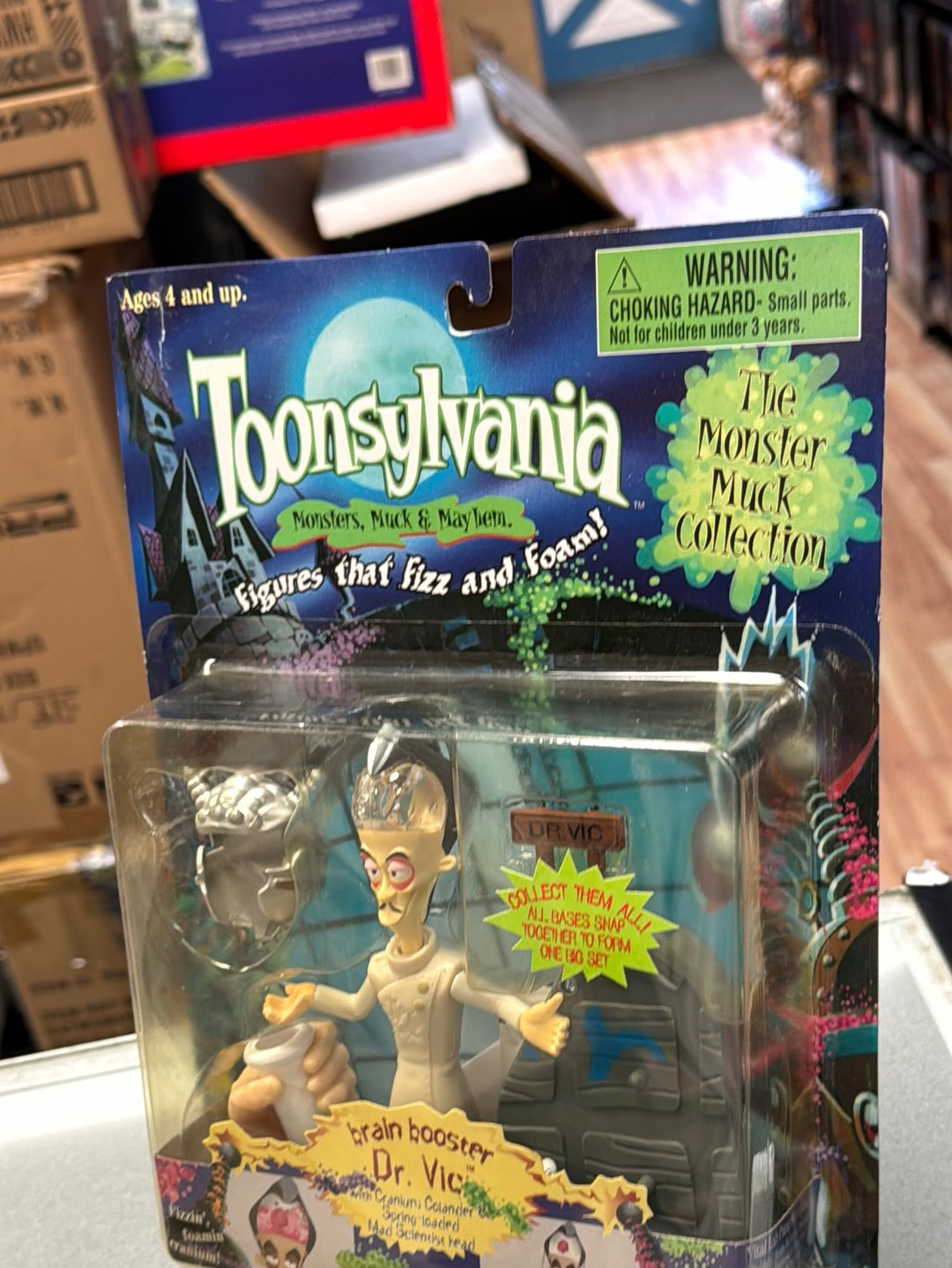 Brain Booster Dr Vic (Vintage Toonsylvania, Toy Island) SEALED product image 8, provided for visual reference and product