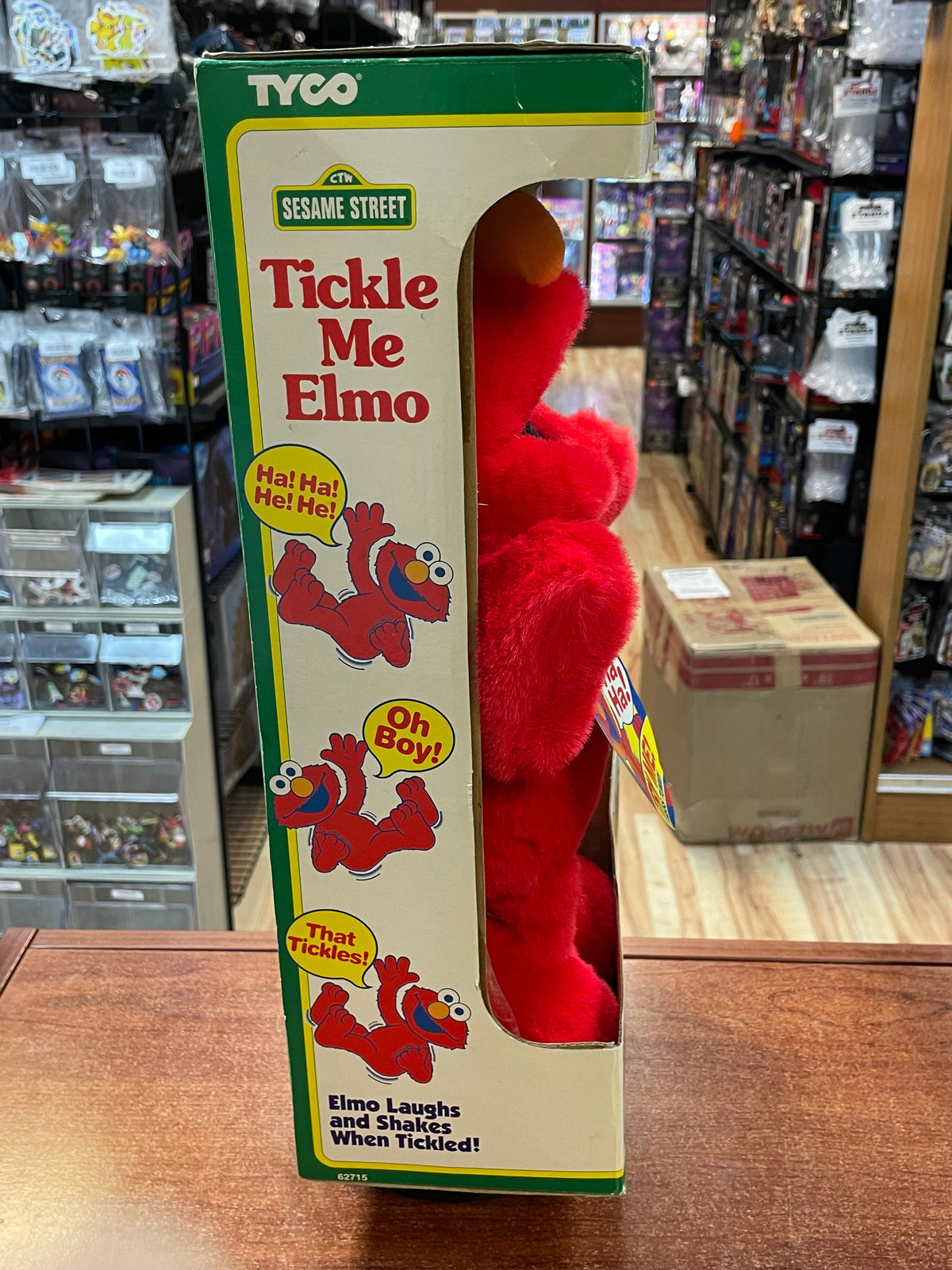 Tickle Me Elmo (Vintage Sesame Street, Tyco) **NEW** product image 4, provided for visual reference and product detail review