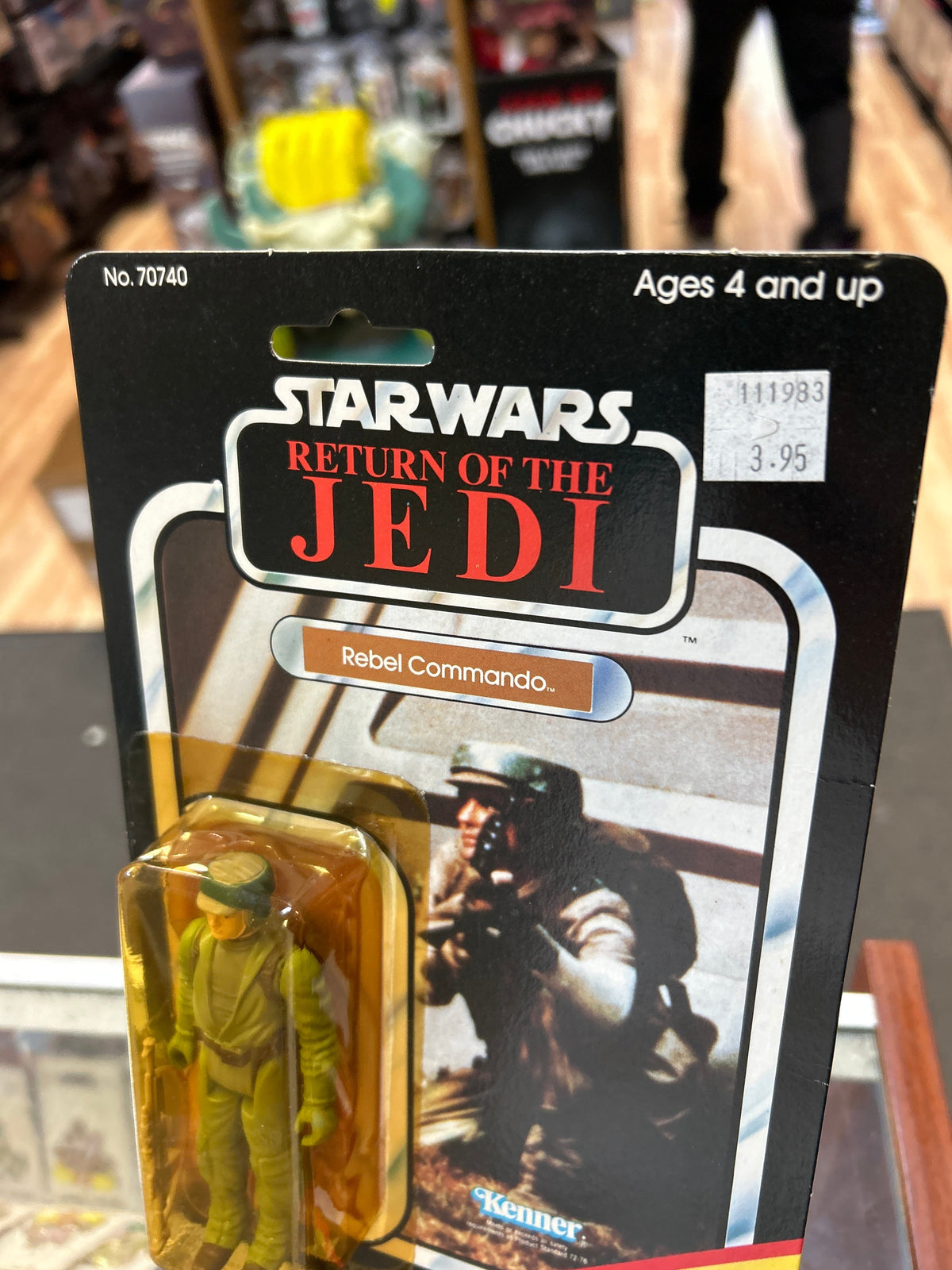 Rebel Commando -Emperor Offer- Back ROTJ (Vintage Star Wars, Kenner) **SEALED** product image 4, provided for visual