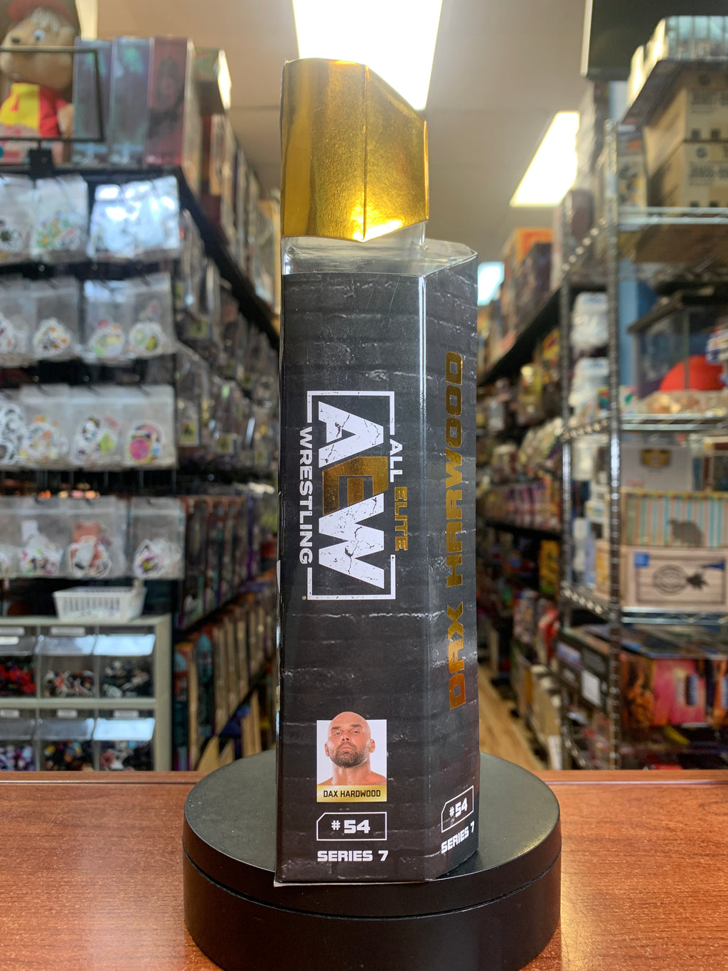 Unpainted Dax Hardwood #57 **ERROR** (All Elite Wrestling AEW, Jazwares) **SEALED** product image 3, provided for visual