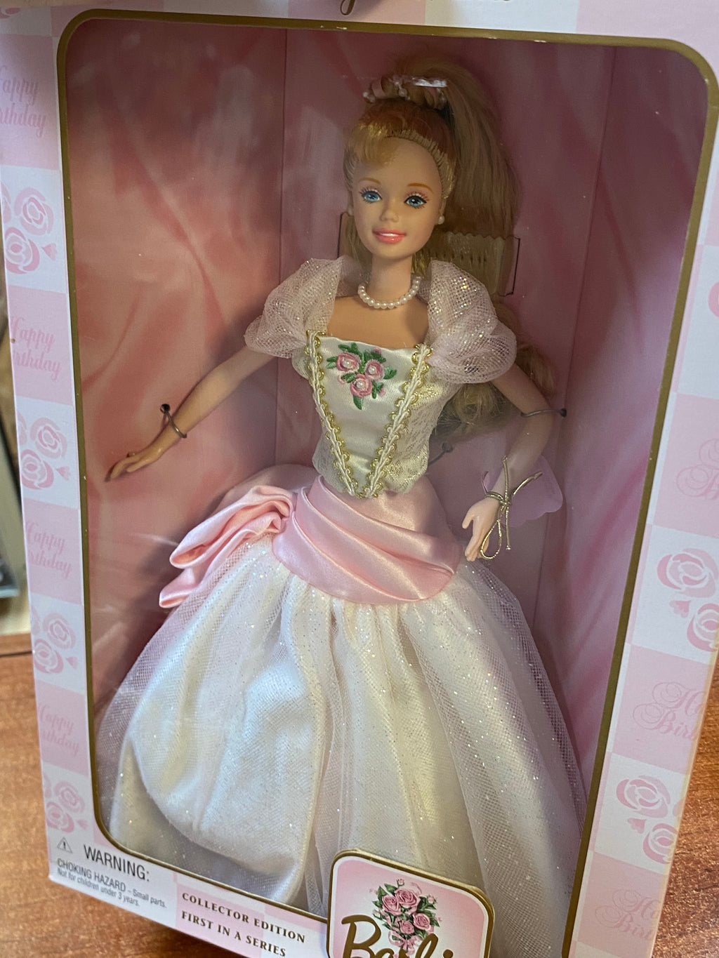 Birthday Wishes #21128 (Vintage Barbie, Mattel) SEALED product image 6, provided for visual reference and product detail