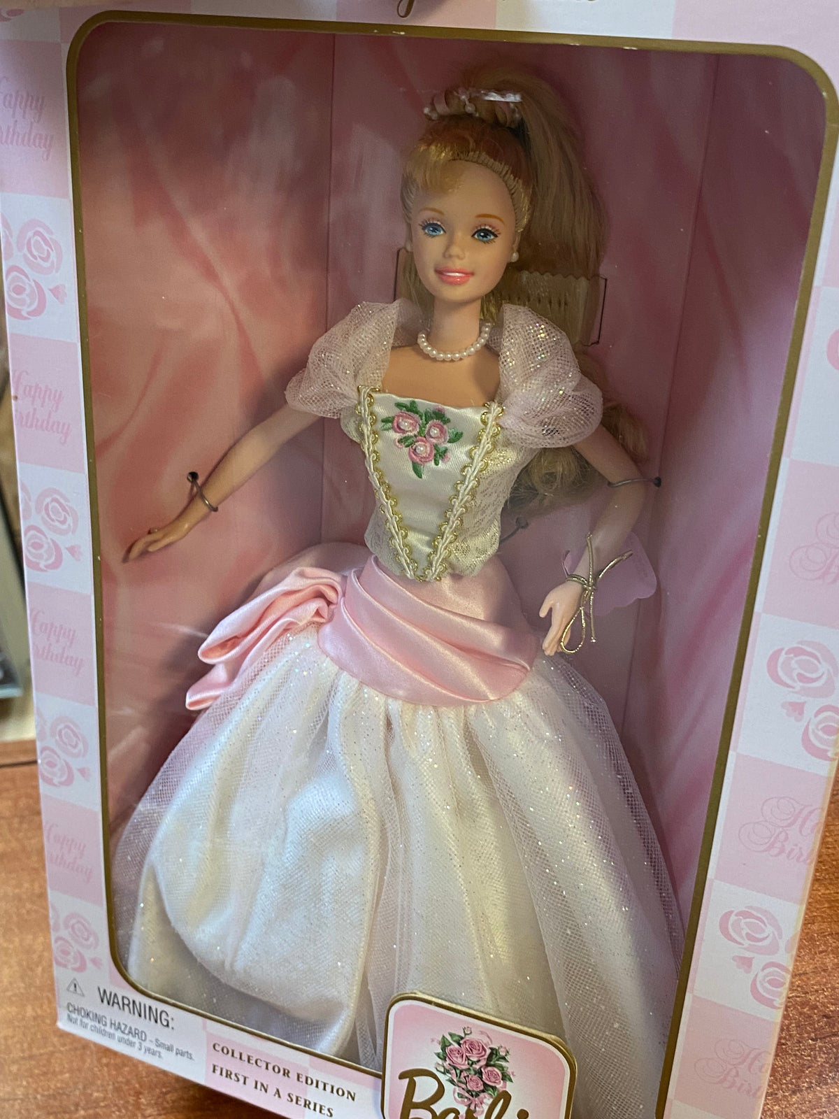 Birthday Wishes #21128 (Vintage Barbie, Mattel) SEALED product image 6, provided for visual reference and product detail