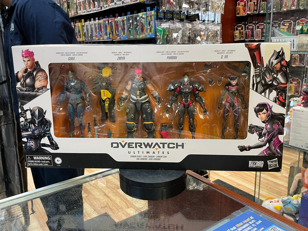 Carbon Series -Genji Zarya Pharah (Overwatch Ultimates, Hasbro) *SEALED* product image 1, provided for visual reference and