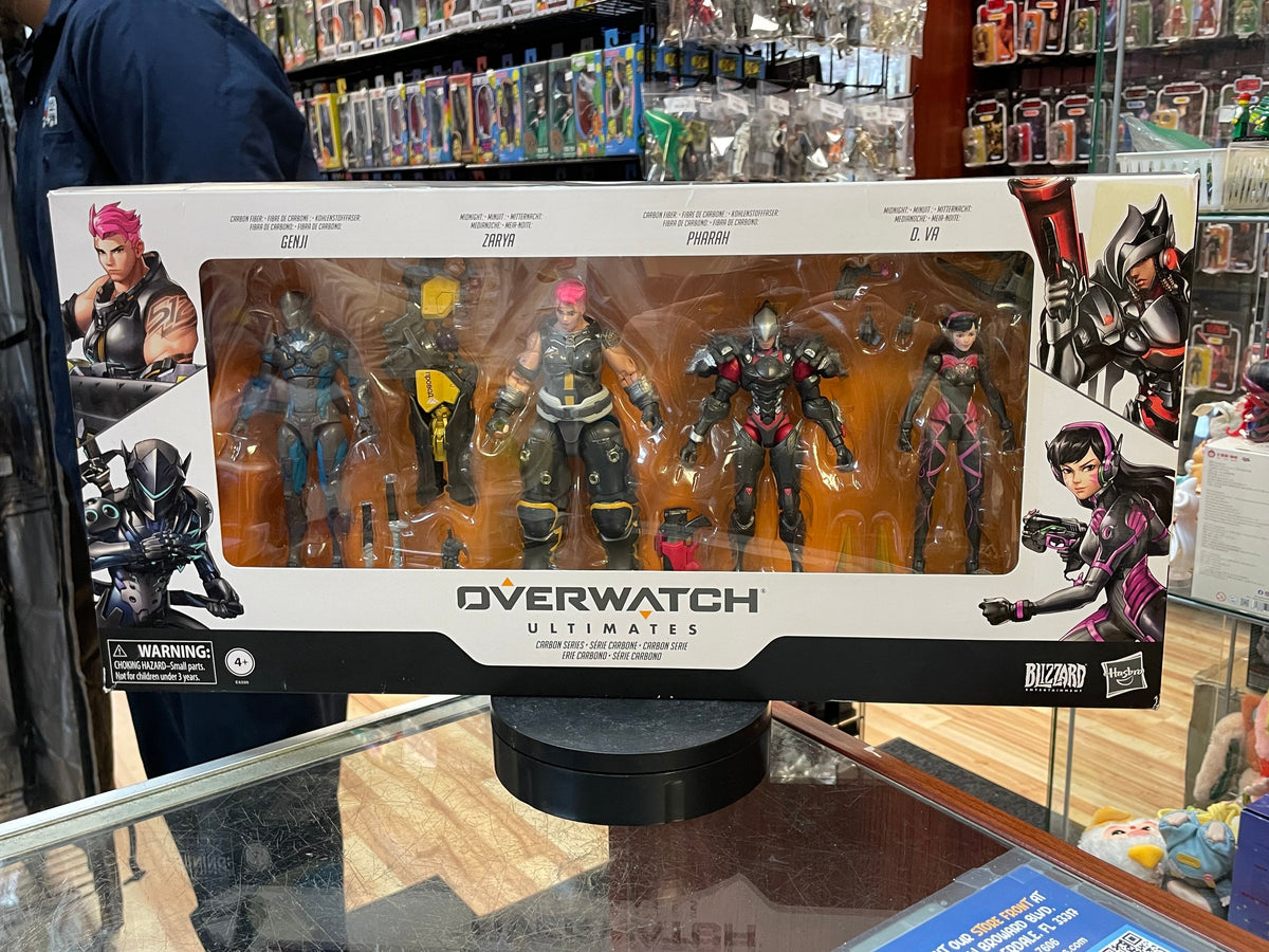 Carbon Series -Genji Zarya Pharah (Overwatch Ultimates, Hasbro) *SEALED* product image 1, provided for visual reference and