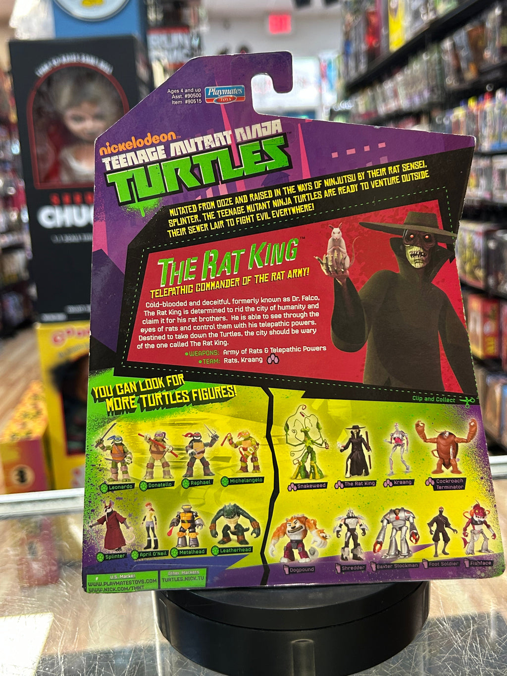 The Rat King Nickelodeon (TMNT Ninja Turtles, Playmates) SEALED product image 4, provided for visual reference and product