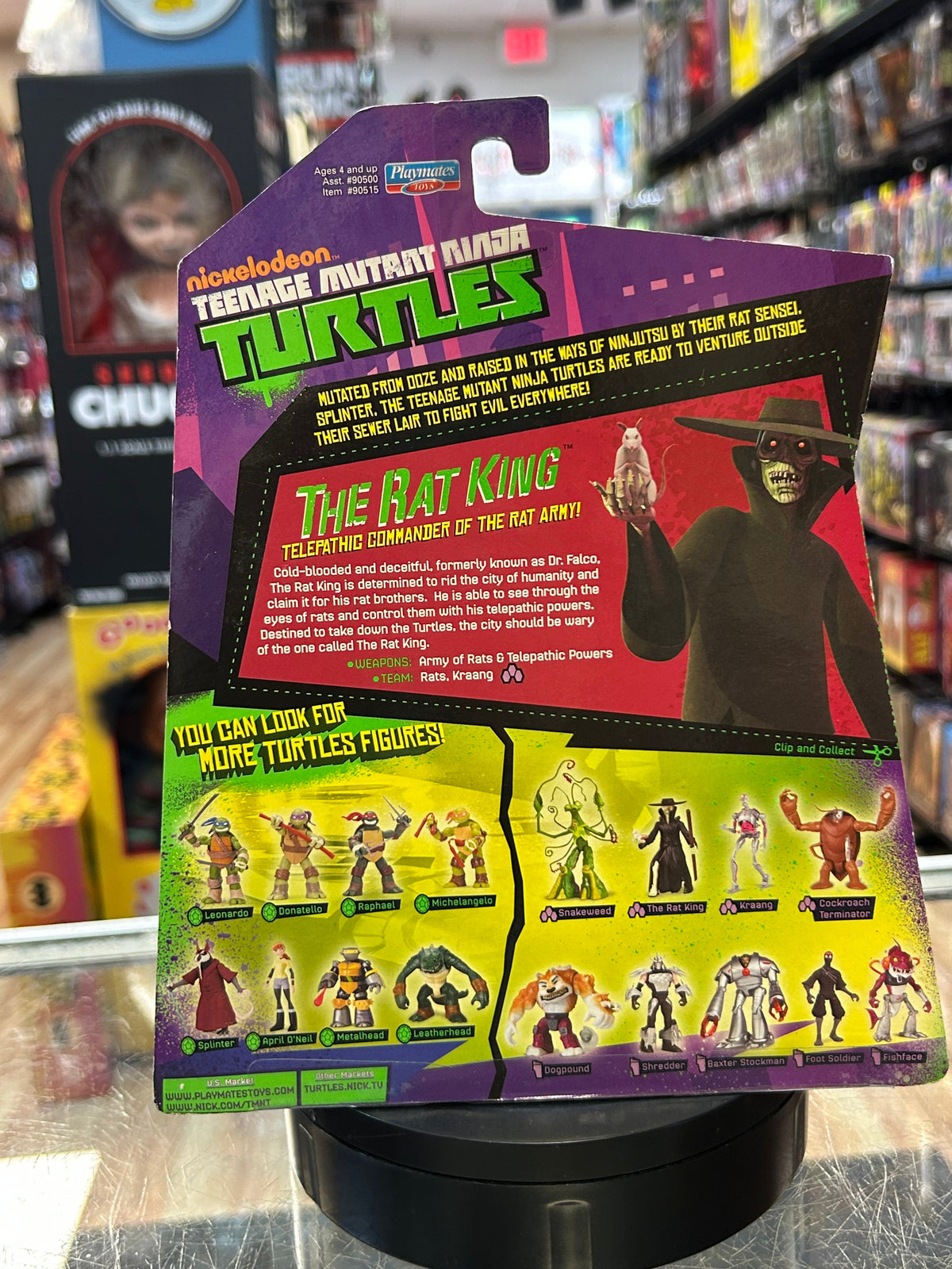 The Rat King Nickelodeon (TMNT Ninja Turtles, Playmates) SEALED product image 4, provided for visual reference and product