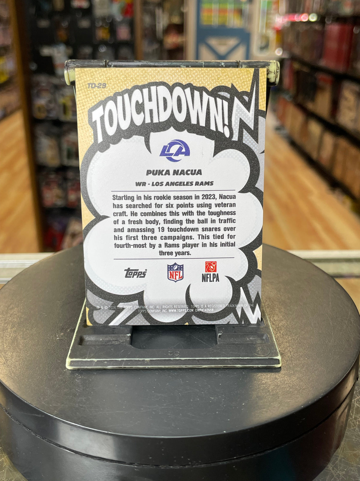 Puka Nacua -Suddenly Touchdown- (Topps, NFL Flagship 2026) product image 7, provided for visual reference and product detail