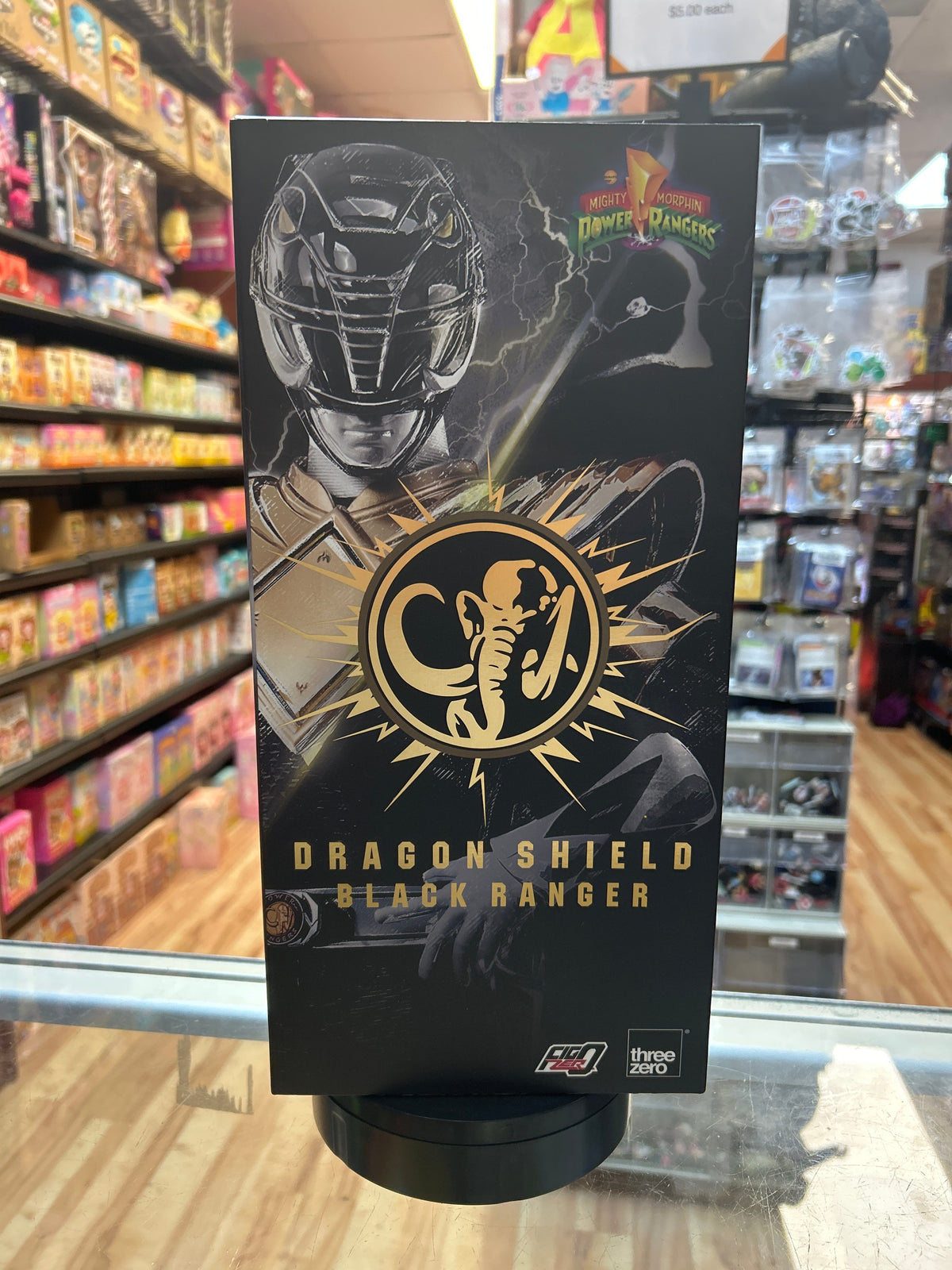 Dragon Shield Black Ranger 1/6 Scale (ThreeZERO, Power Ranger) COMPLETE product image 3, provided for visual reference and