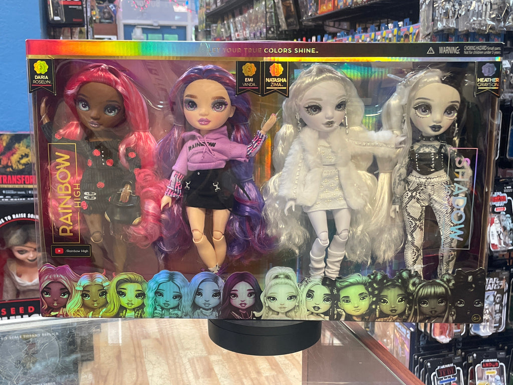 Rainbow High & Shadow High 4 Pack (Rainbow High, MGA Entertainment) NEW product image 1, provided for visual reference and