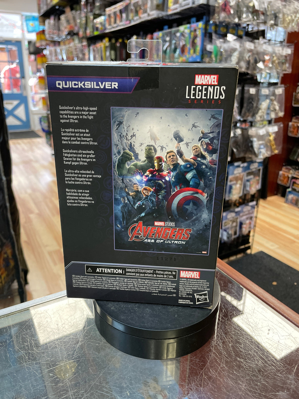 Quicksilver -Infinity Saga- (Marvel Legends, Hasbro) *SEALED* product image 3, provided for visual reference and product