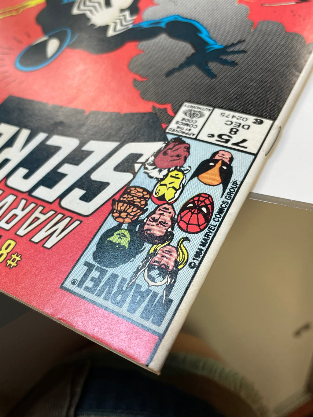 Secret Wars #8 Newsstand -1st Black Symbiote- 0597 (Marvel, Comics) product image 14, provided for visual reference and
