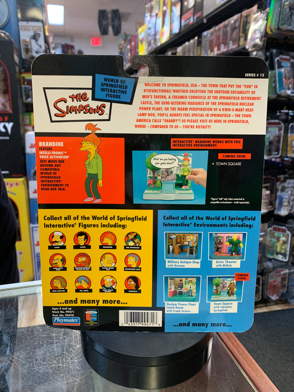 Brandine (Vintage Simpsons, Playmates) SEALED product image 3, provided for visual reference and product detail review