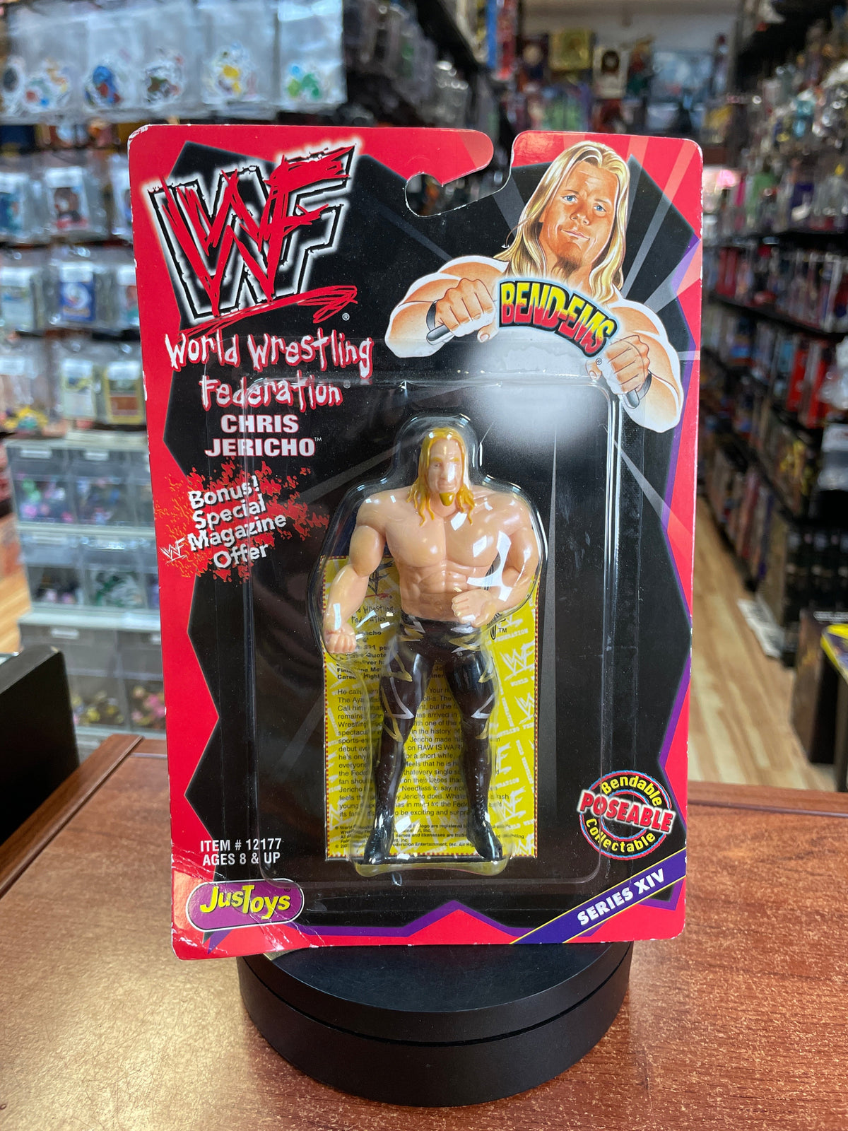 Chris Jericho (Vintage WWF, JusToys) **SEALED** product image 1, provided for visual reference and product detail review