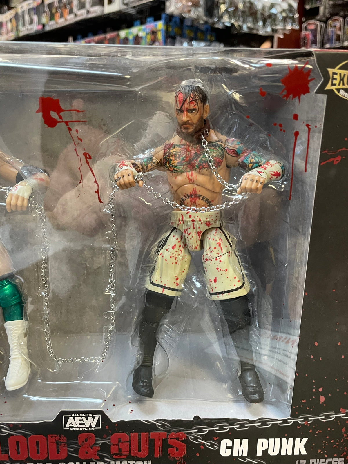Blood & Guts: CM Punk & MJF (AEW Unmatched Collection, Jazwares) **SEALED** product image 4, provided for visual reference