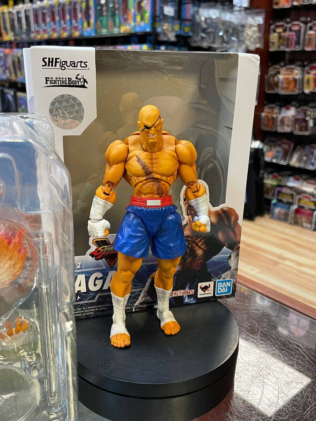 Sagat No.12 (Street Fighter, Bandai SH Figuarts) COMPLETE product image 4, provided for visual reference and product detail
