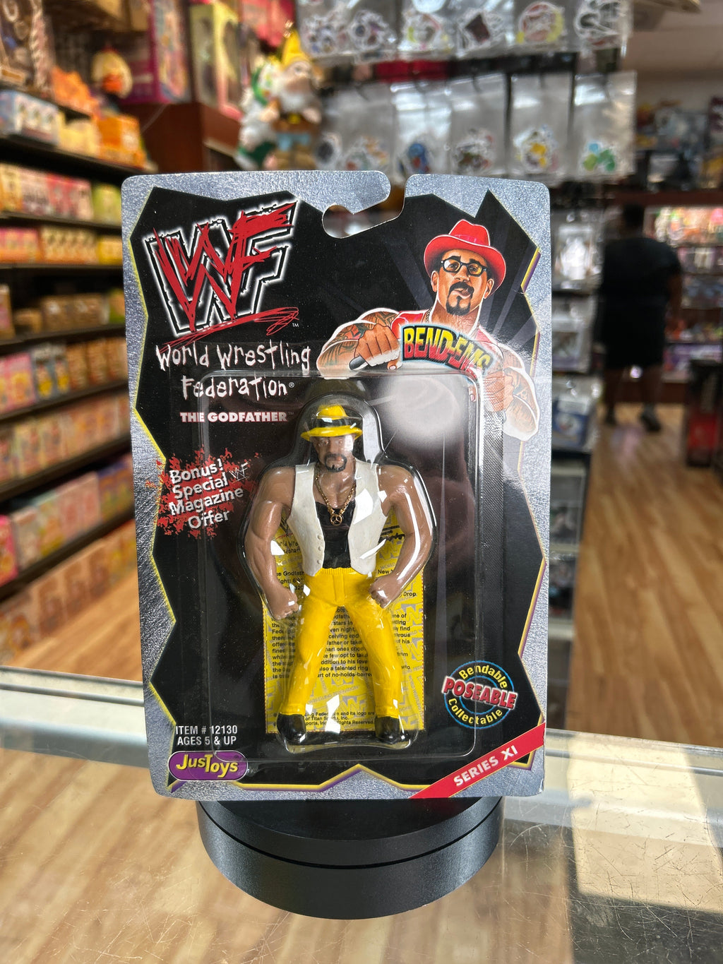 The Godfather (Vintage WWF, JusToys) **SEALED** product image 1, provided for visual reference and product detail review
