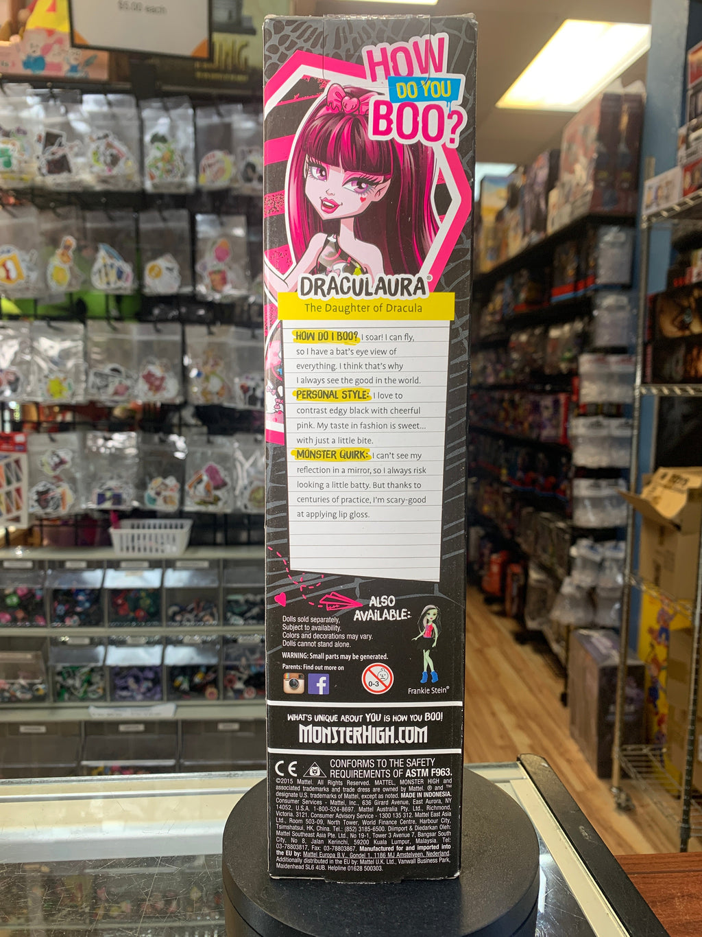 Draculaura Skullette DNV67 (Vintage Monster High, Mattel) SEALED product image 3, provided for visual reference and product