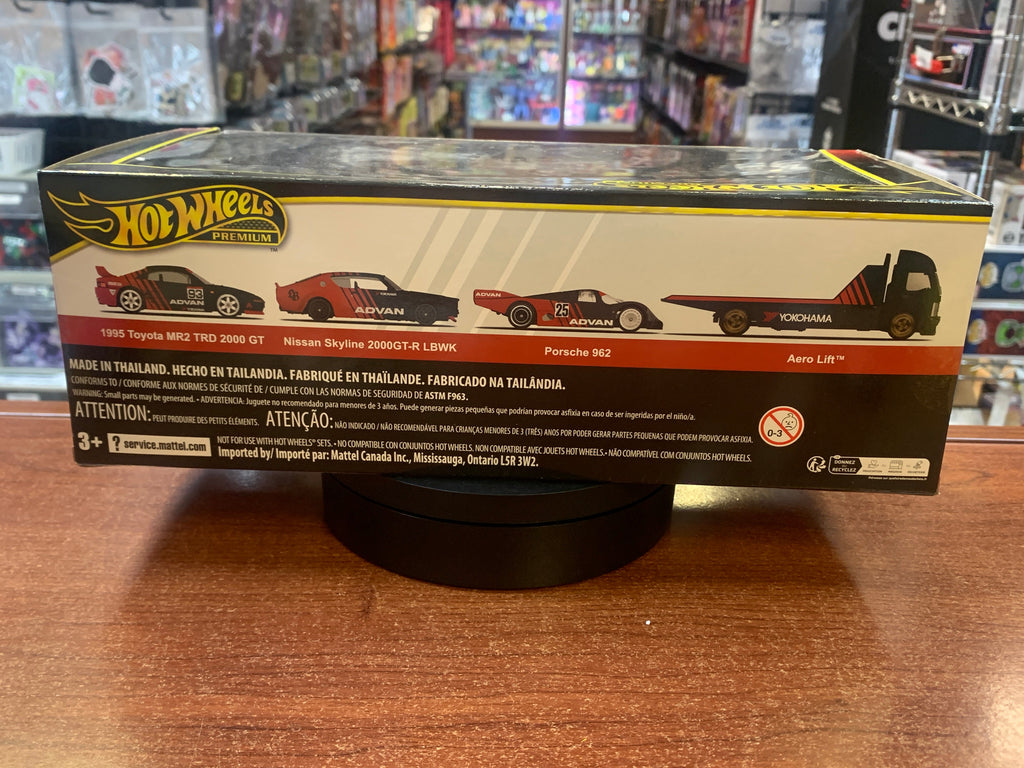 Aero Lift Porsche with Skyline 2000GTR (Hot Wheels Premium Real Rider, Mattel) SEALED product image 7, provided for visual