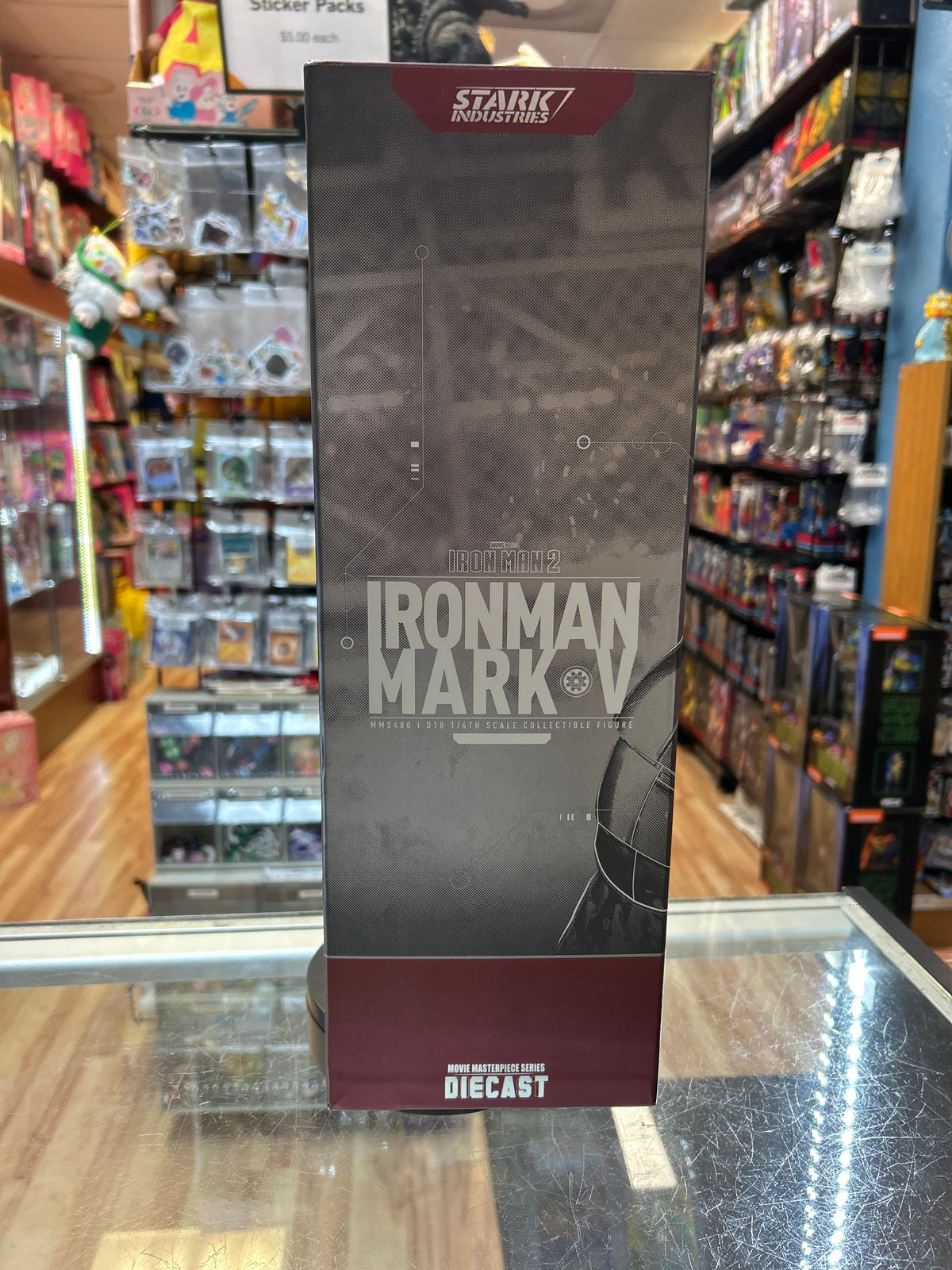 Iron Man Mark V #MMS400 (Hot Toys, Marvel) **COMPLETE** product image 8, provided for visual reference and product detail