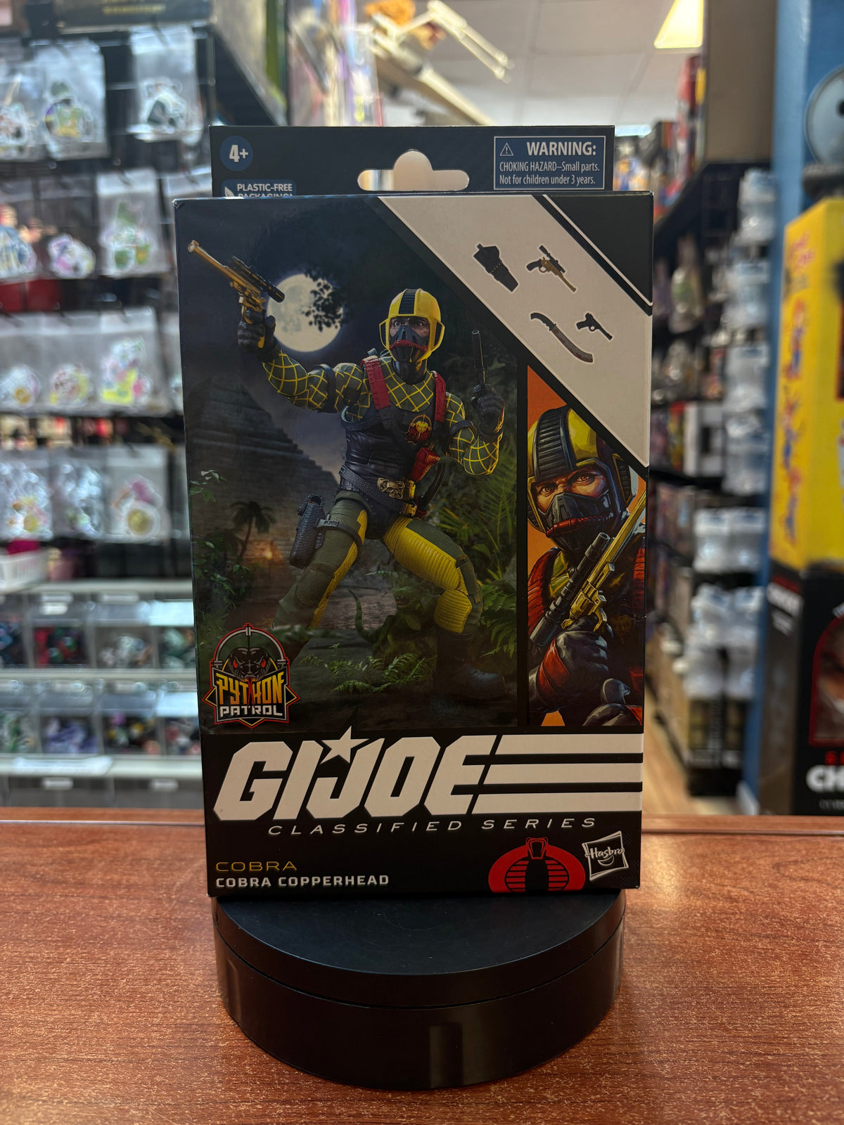 Python Patrol Cobra Copperhead (GI Joe Classified, Hasbro) SEALED product image 1, provided for visual reference and product