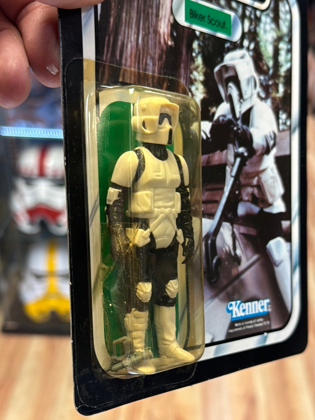 Biker Scout 77A ROTJ 1723 (Vintage Star Wars, Kenner) SEALED product image 6, provided for visual reference and product