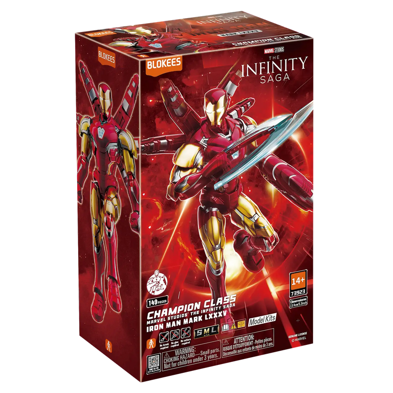 Deluxe Iron Man MK85 Champion Class (Marvel, Blokees) SEALED product image 1, provided for visual reference and product