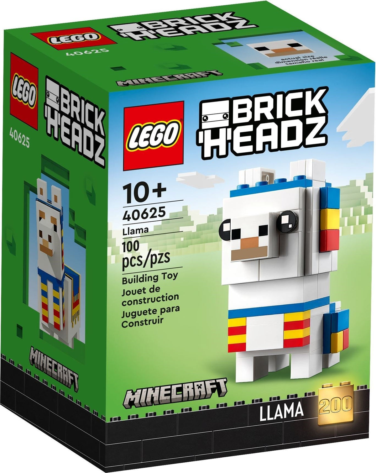 40625 LEGO Minecraft: Llama Brickheadz (Retired) (New Sealed) product image 1, provided for visual reference and product