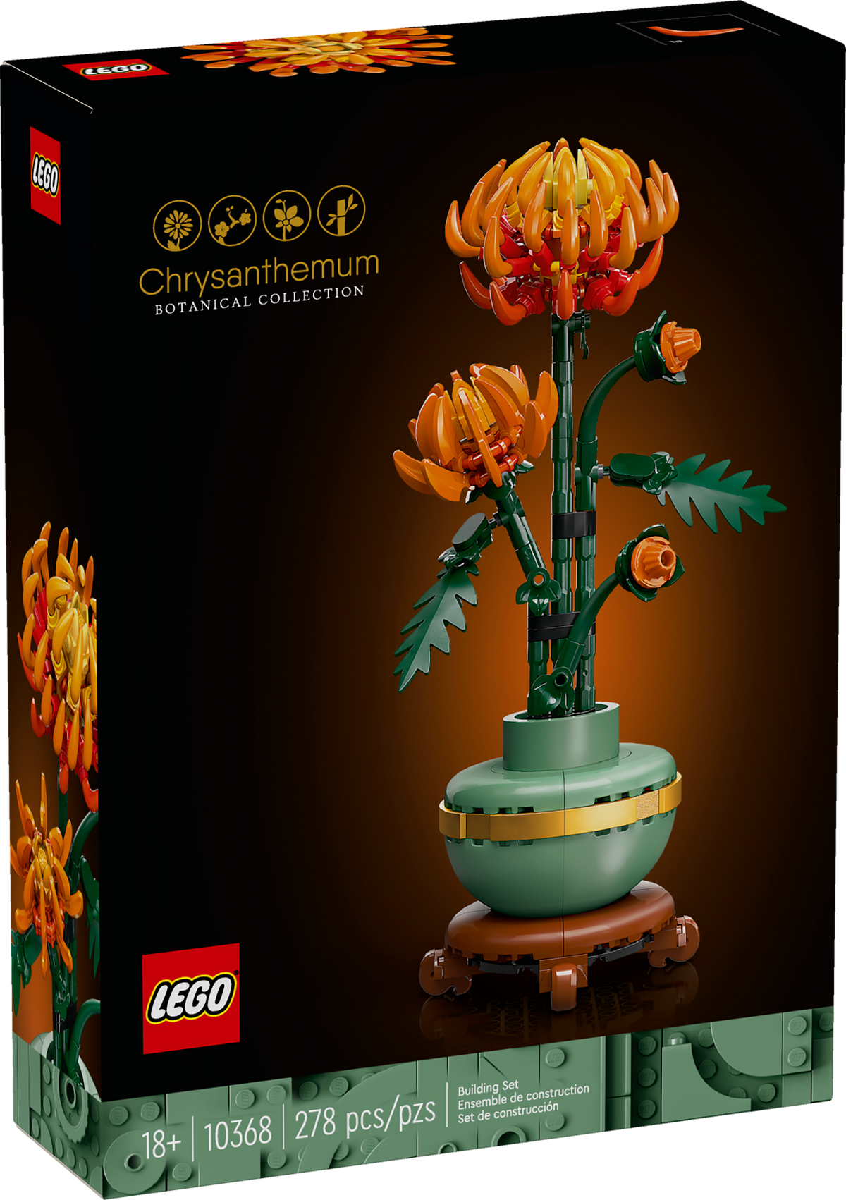 10368 LEGO Botanical Chrysanthemum Flower product image 3, provided for visual reference and product detail review