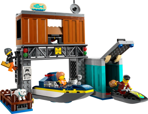 60417 LEGO City: Police Speedboat and Crooks' Hideout (Retired) (New Sealed) product image 2, provided for visual reference