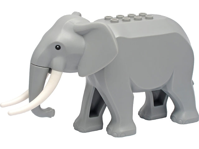 elephant2c01 Elephant, Fixed Legs with Long White Tusks product image 1, provided for visual reference and product detail