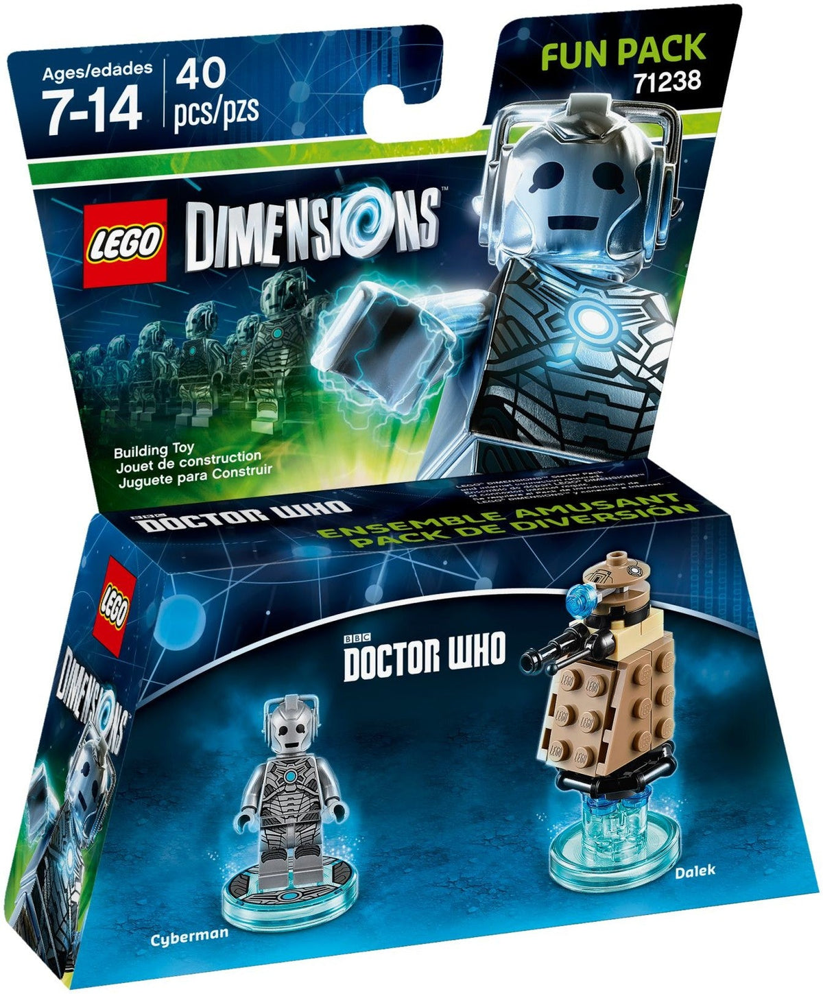 71238 LEGO Dimensions: Cyberman Fun Pack (Retired) (New Sealed) product image 2, provided for visual reference and product