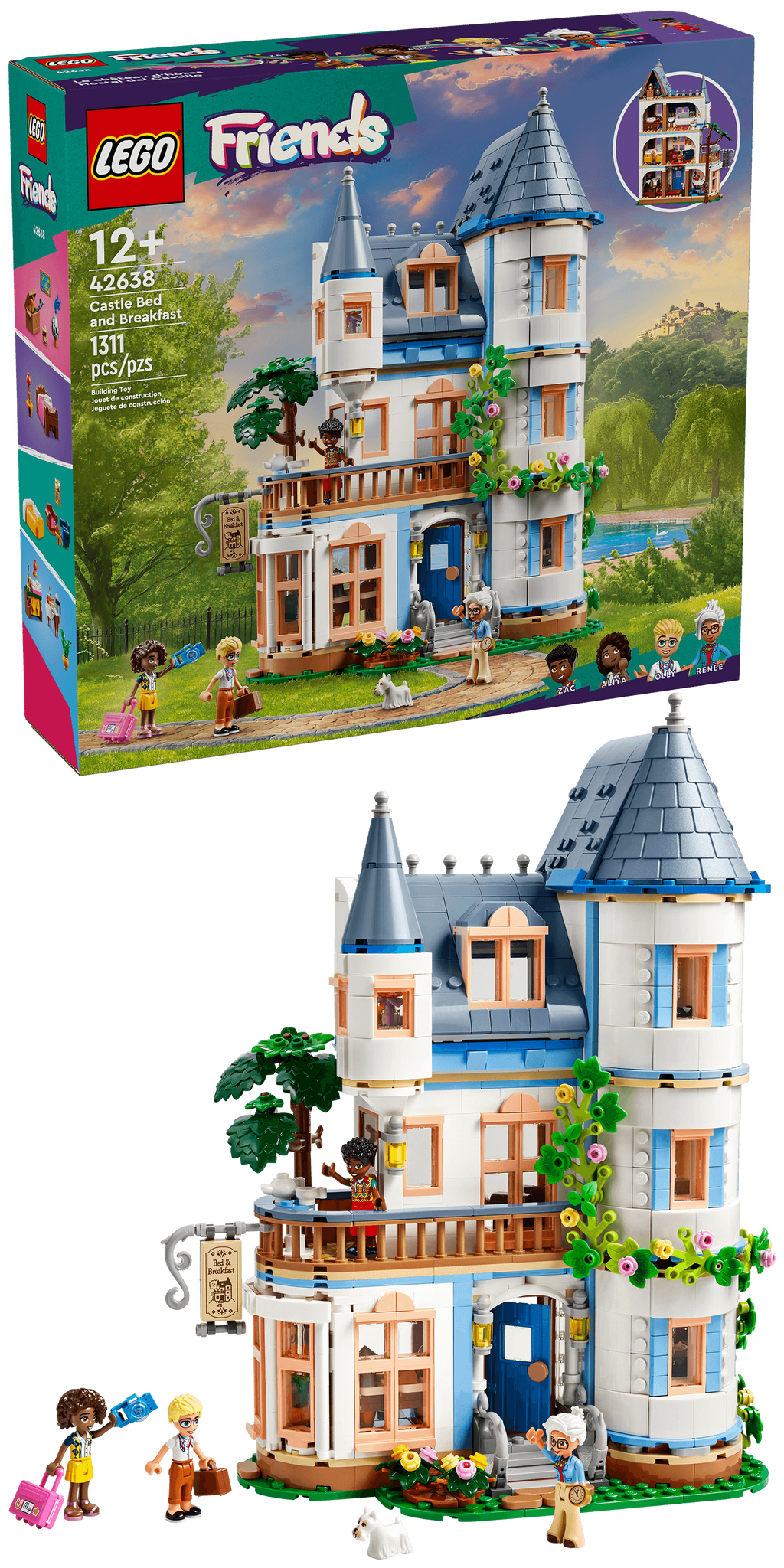 42638 LEGO Friends: Castle Bed and Breakfast product image 2, provided for visual reference and product detail review