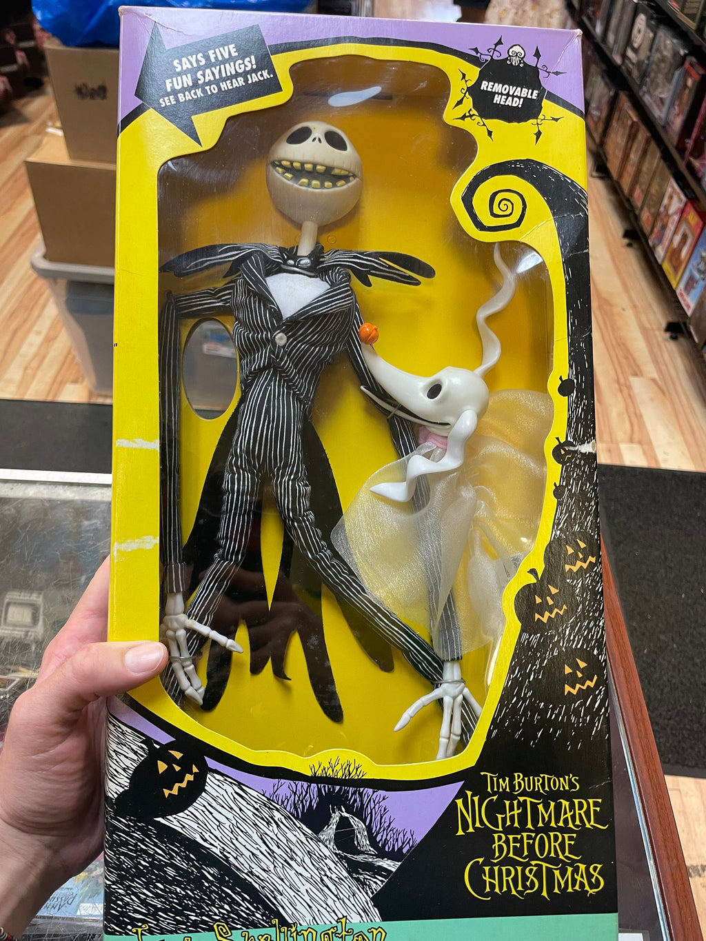 Talking Jack Skellington with Zero (Vintage Nightmare Before Christmas, Hasbro) **SEALED** (Copy) product image 26, provided
