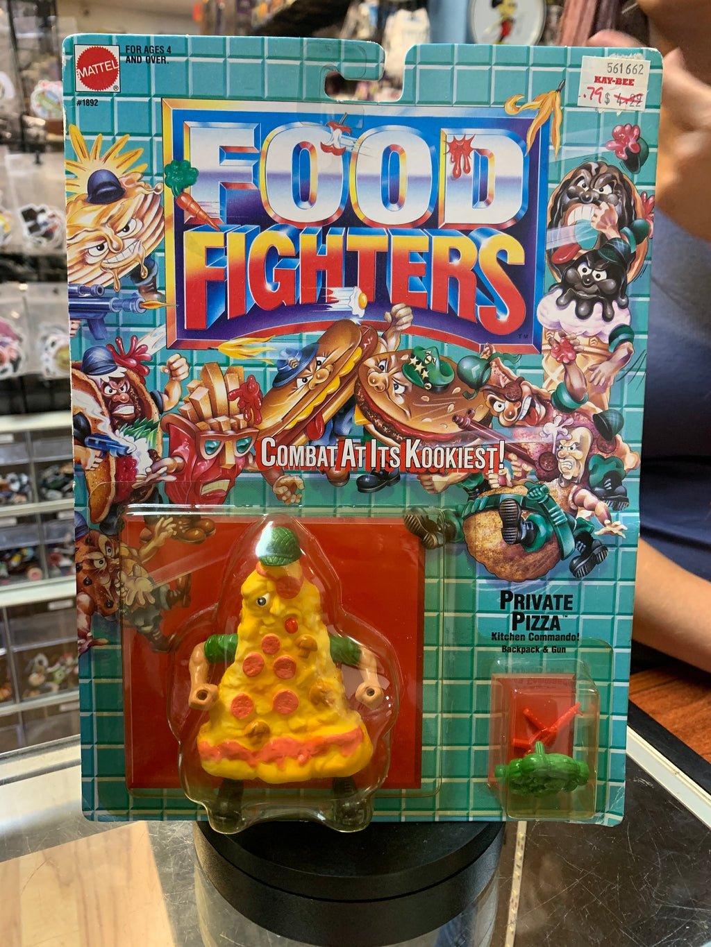 Private Pizza (Vintage Food Fighters, Mattel) SEALED product image 1, provided for visual reference and product detail review
