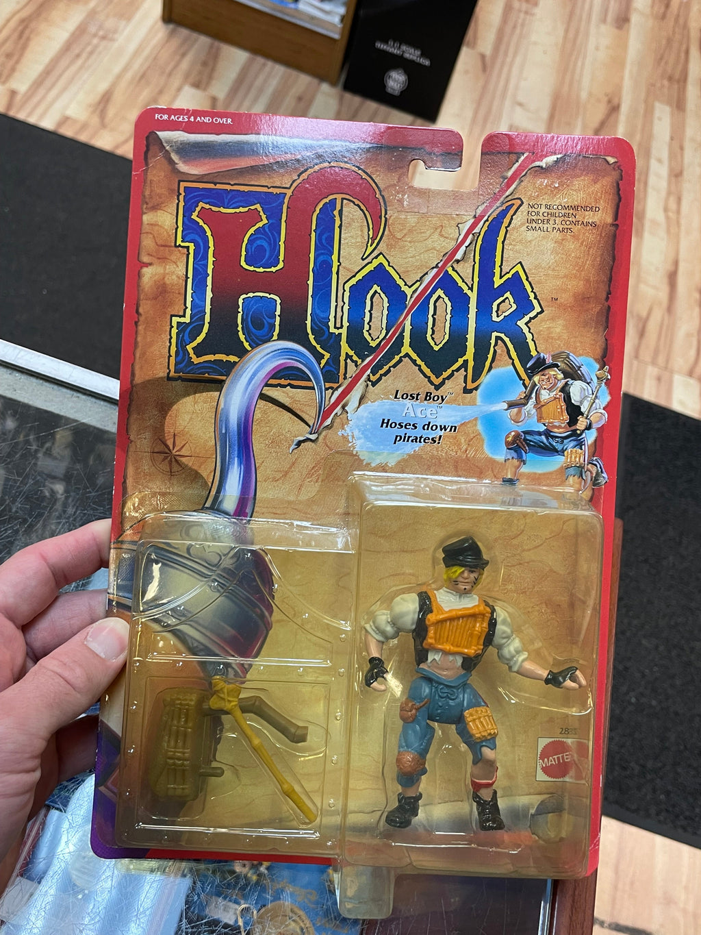 Lost Boy Ace #2817 (Vintage Hook, Mattel) SEALED product image 3, provided for visual reference and product detail review